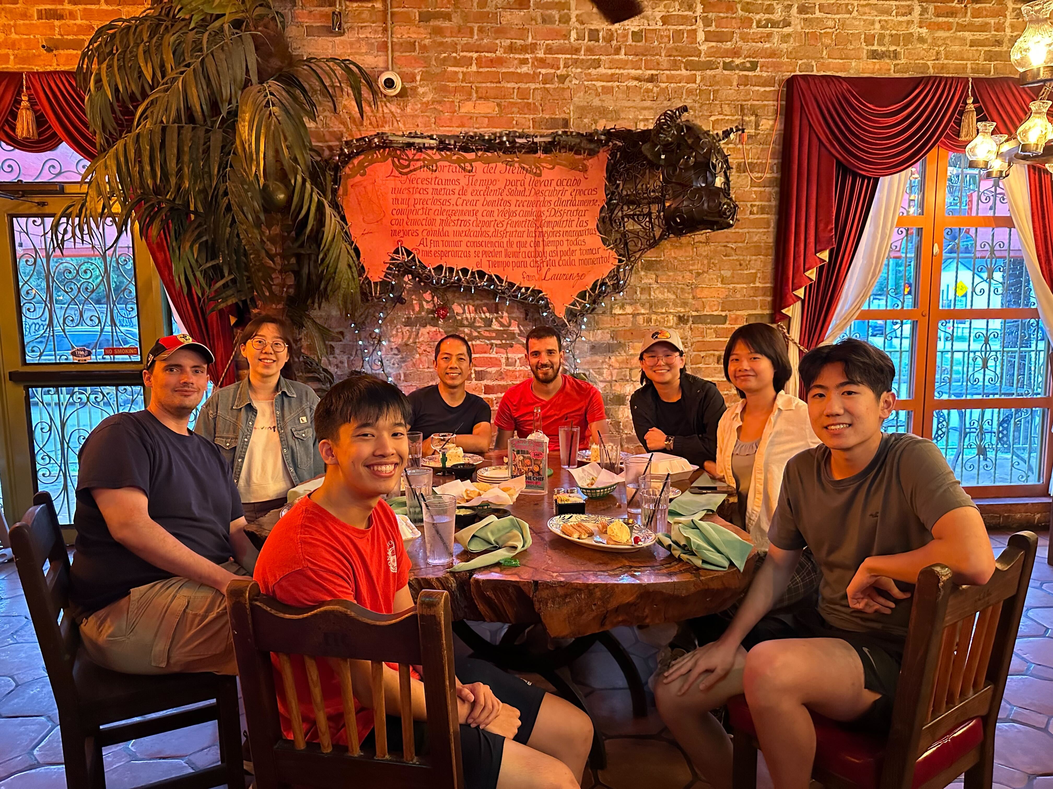 Team dinner July of 2024, at a mexican place.