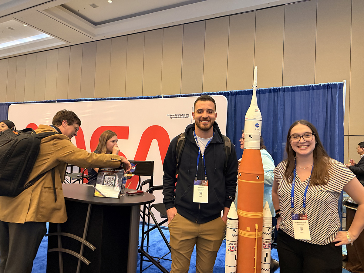 Ilyes and Lindsay at Scitech (orlando, 2026)